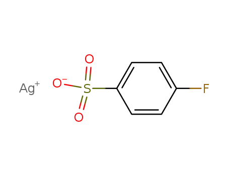 Molecular Structure of 61657-44-1 (Benzenesulfonic acid, 4-fluoro-, silver(1+) salt)