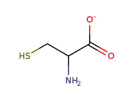 Molecular Structure of 16136-29-1 (L-cysteine)