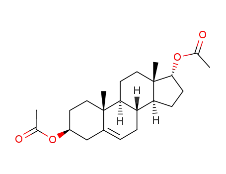 Molecular Structure of 53991-48-3 (androst-5-ene-3-beta,17-alpha-diol di(acetate))