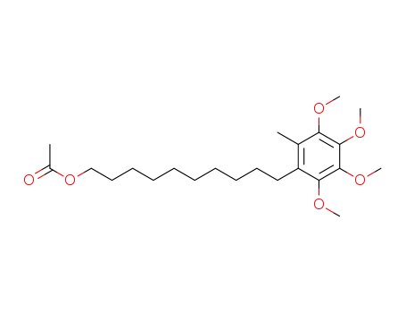 Molecular Structure of 374622-20-5 (10-(2,3,4,5-tetramethoxy-6-methylphenyl)decylacetate)