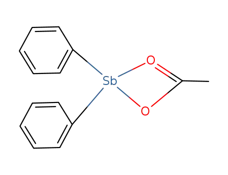 Molecular Structure of 5613-52-5 (diphenylantimony(III) acetate)