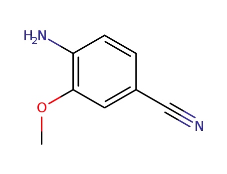 Molecular Structure of 177476-76-5 (Benzonitrile, 4-amino-3-methoxy- (9CI))