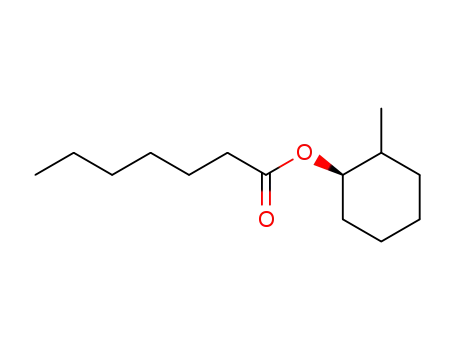 Molecular Structure of 5726-24-9 (Heptanoic acid (R)-2-methyl-cyclohexyl ester)