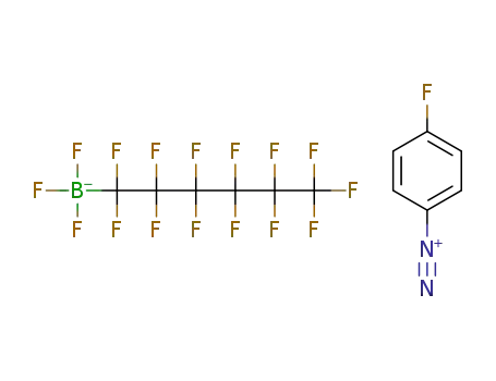 Molecular Structure of 1516885-15-6 (C<sub>6</sub>H<sub>4</sub>FN<sub>2</sub><sup>(1+)</sup>*C<sub>6</sub>BF<sub>16</sub><sup>(1-)</sup>)