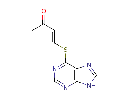Molecular Structure of 76664-28-3 (6-(2-acetylvinylthio)purine)