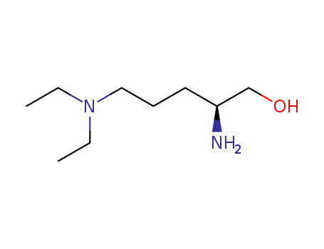 Molecular Structure of 77529-85-2 (1-Pentanol, 2-amino-5-(diethylamino)-, (S)-)