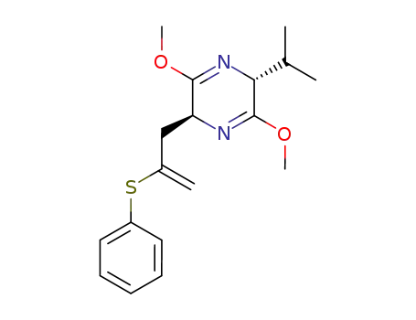 (2R,5S)-2-Isopropyl-3,6-dimethoxy-5-(2-phenylsulfanyl-allyl)-2,5-dihydro-pyrazine
