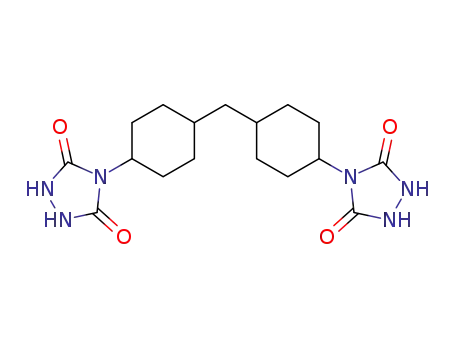 Molecular Structure of 81529-52-4 (4,4'-bis-(1,2,4-triazolidine-3,5-dion-4-yl)-dicyclohexylmethane)