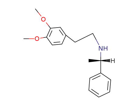 Molecular Structure of 114105-51-0 (Benzeneethanamine, 3,4-dimethoxy-N-(1-phenylethyl)-, (S)-)