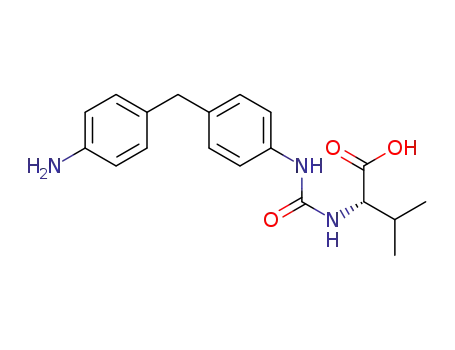 Molecular Structure of 1415322-26-7 (N-([4-(4-aminobenzyl)-phenyl]carbamoyl)-valine)