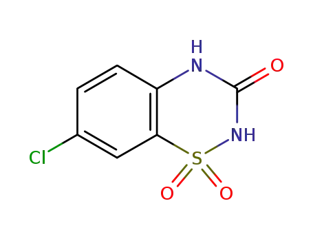 2H-1,2,4-Benzothiadiazin-3(4H)-one, 7-chloro-, 1,1-dioxide