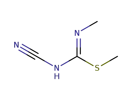 Molecular Structure of 5848-24-8 (N-CYANO-N',S-DIMETHYLISOTHIOUREA)