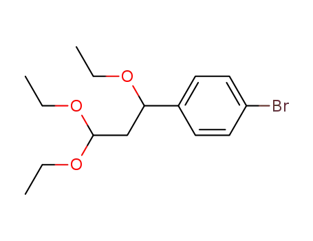 Molecular Structure of 36382-27-1 (1-Bromo-4-(1,3,3-triethoxy-propyl)-benzene)