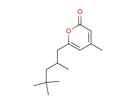 Molecular Structure of 50650-75-4 (4-Methyl-6-(2,4,4-trimethylpentyl)-2H-pyran-2-one)