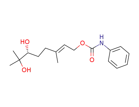 2-Octene-1,6,7-triol, 3,7-dimethyl-, 1-(phenylcarbamate), [R-(E)]-