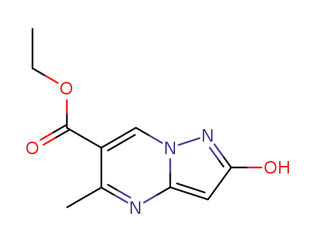 Molecular Structure of 57615-05-1 (ethyl 2-hydroxy-5-methylpyrazolo[1,5-a]pyrimidine-6-carboxylate)
