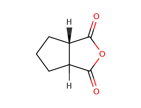 Molecular Structure of 35878-28-5 (CYCLOPENTANE-1,2-DICARBOXYLIC ACID ANHYDRIDE)