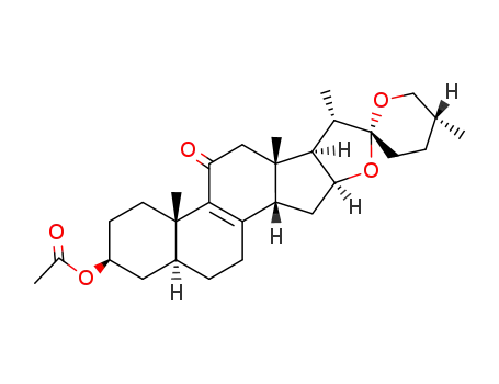(25<i>R</i>)-3β-acetoxy-5α,14β-spirost-8-en-11-one