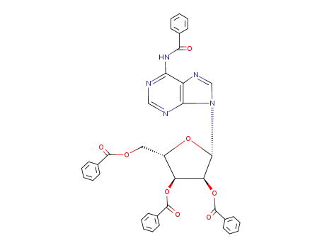 6-N-benzoyl-2',3',5'-tri-O-benzoyl-β-L-adenosine