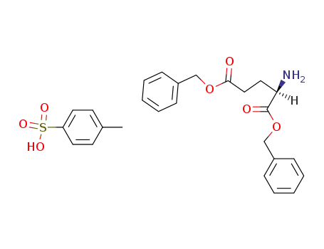 Molecular Structure of 19898-41-0 (H-D-GLU(OBZL)-OBZL P-TOSYLATE)
