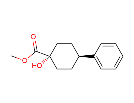 Molecular Structure of 29074-48-4 (cis-4-Phenyl-1-carbomethoxycyclohexanol)