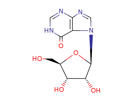 Molecular Structure of 10280-01-0 (7-beta-ribofuranosylhypoxanthine)