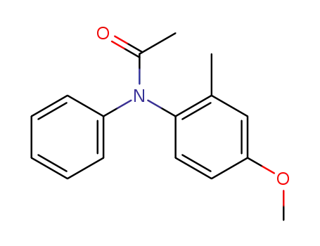 Molecular Structure of 41317-14-0 (3-methoxy-6-(N-acetylanilino)-toluene)