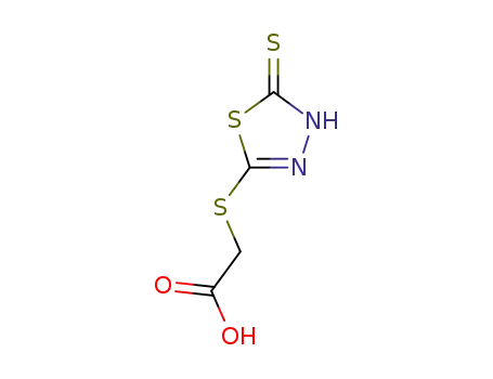 Molecular Structure of 53723-88-9 ((5-MERCAPTO-1,3,4-THIADIAZOLE-2-YLTHIO)ACETIC ACID)