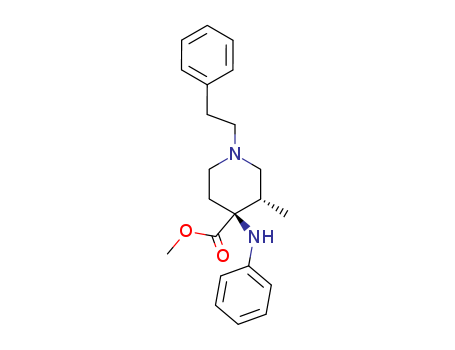 methyl cis-(+)-3-methyl-1-phenethyl-4-(phenylamino)piperidine-4-carboxylate