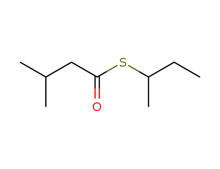 Molecular Structure of 2432-91-9 (SEC-BUTYL THIOISOVALERATE)