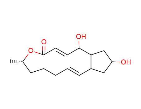 4H-Cyclopent[f]oxacyclotridecin-4-one,1,6,7,8,9,11a,12,13,14,14a-decahydro-1,13-dihydroxy-6-methyl-,(1R,2E,6S,10E,11aS,13R,14aR)- cas  83710-00-3