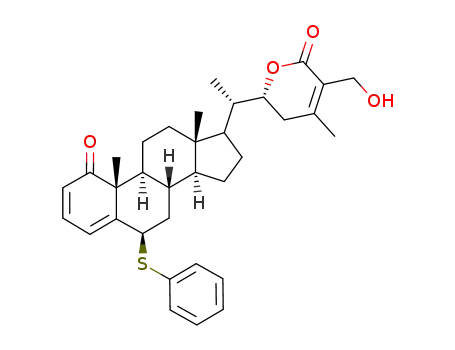 (R)-6-[(S)-1-((6R,8S,9S,10R,13S,14S)-10,13-Dimethyl-1-oxo-6-phenylsulfanyl-6,7,8,9,10,11,12,13,14,15,16,17-dodecahydro-1H-cyclopenta[a]phenanthren-17-yl)-ethyl]-3-hydroxymethyl-4-methyl-5,6-dihydro-pyran-2-one