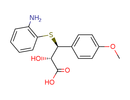 Benzenepropanoic acid, b-[(2-aminophenyl)thio]-a-hydroxy-4-methoxy-, (aR,bR)-