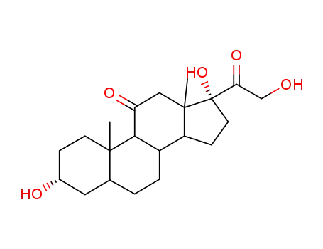 Molecular Structure of 516-45-0 (Allopregnane-3B,17ALPHA,21-triol-11,20-dione)