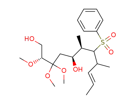 9-Undecene-1,5-diol, 2,3,3-trimethoxy-6,8-dimethyl-7-(phenylsulfonyl)-