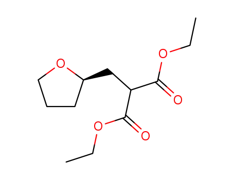 Molecular Structure of 71862-15-2 (ethyl (2'R)-2-carboethoxy-3-(tetrahydro-2'-furyl)propanoate)