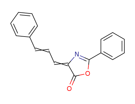 5(4H)-Oxazolone, 2-phenyl-4-(3-phenyl-2-propen-1-ylidene)- cas  5438-08-4