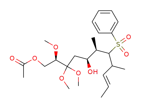 9-Undecene-1,5-diol, 2,3,3-trimethoxy-6,8-dimethyl-7-(phenylsulfonyl)-,
1-acetate