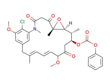 Carbonic acid (14E,16E)-(6R,8S,9R,10S)-22-chloro-13,21-dimethoxy-2,6,9,17-tetramethyl-3,5,12-trioxo-7-oxa-2-aza-tricyclo[17.3.1.0<sup>6,8</sup>]tricosa-1<sup>(23)</sup>,14,16,19,21-pentaen-10-yl ester phenyl ester