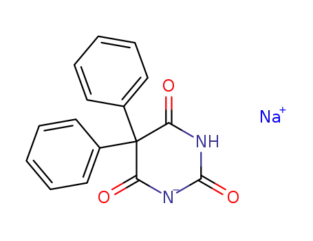 Molecular Structure of 57-30-7 (Phenobarbital sodium)