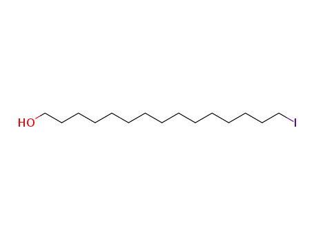 Molecular Structure of 179108-69-1 (1-hydroxy-15-iodopentadecane)