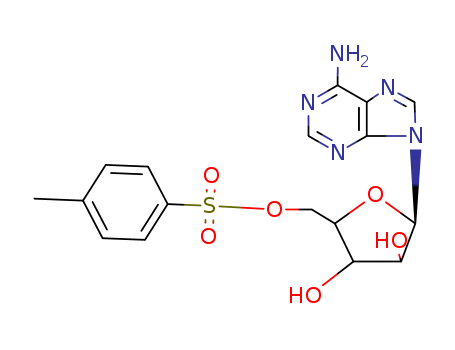 2-(6-aminopurin-9-yl)-5-[(4-methylphenyl)sulfonyloxymethyl]oxolane-3,4-diol cas  55197-13-2