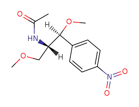 <i>N</i>-[(1<i>RS</i>,2<i>RS</i>)-2-methoxy-1-methoxymethyl-2-(4-nitro-phenyl)-ethyl]-acetamide