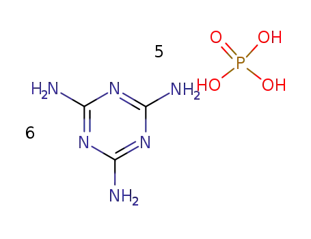Molecular Structure of 85068-66-2 (tri[1,3,5-triazine-2,4,6-triamine] diphosphate)