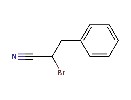 Molecular Structure of 62448-27-5 (2-BROMO-3-PHENYLPROPANENITRILE)