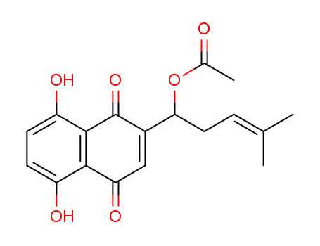 2-(1-アセトキシ-4-メチル-3-ペンテニル)-5,8-ジヒドロキシ-1,4-ナフトキノン