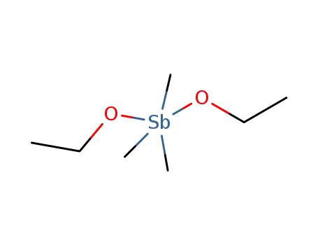 Molecular Structure of 16140-07-1 ((CH<sub>3</sub>)3Sb(OC<sub>2</sub>H<sub>5</sub>)2)