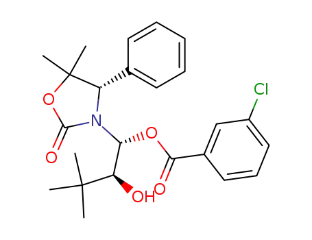 (4S,1'R,2'S)-N<sup>(3)</sup>-(1'-m-chlorobenzoyl-2'-hydroxy-3',3'-dimethyl-but-1'-yl)-4-phenyl-5,5-dimethyloxazolidin-2-one