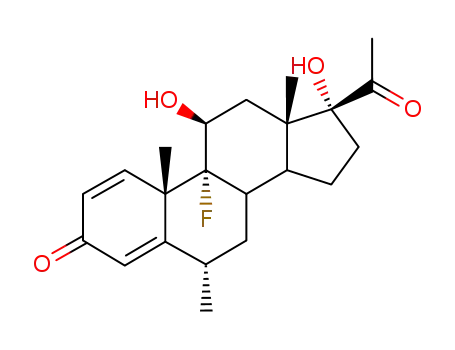 Molecular Structure of 3918-13-6 (6β-Methyl FluoroMetholone)