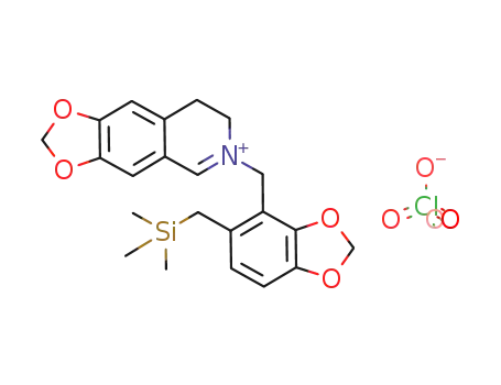 2-(2,3-(methylenedioxy)-6-((trimethylsilyl)methyl)benzyl)-6,7-(methylenedioxy)-3,4-dihydroisoquinolinium perchlorate